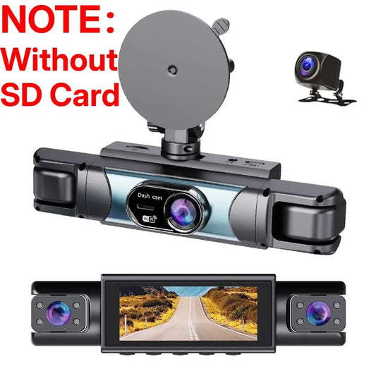 360° Surround View Dash Cam | 4-Channel 1080P FHD with WiFi & Reverse Assist