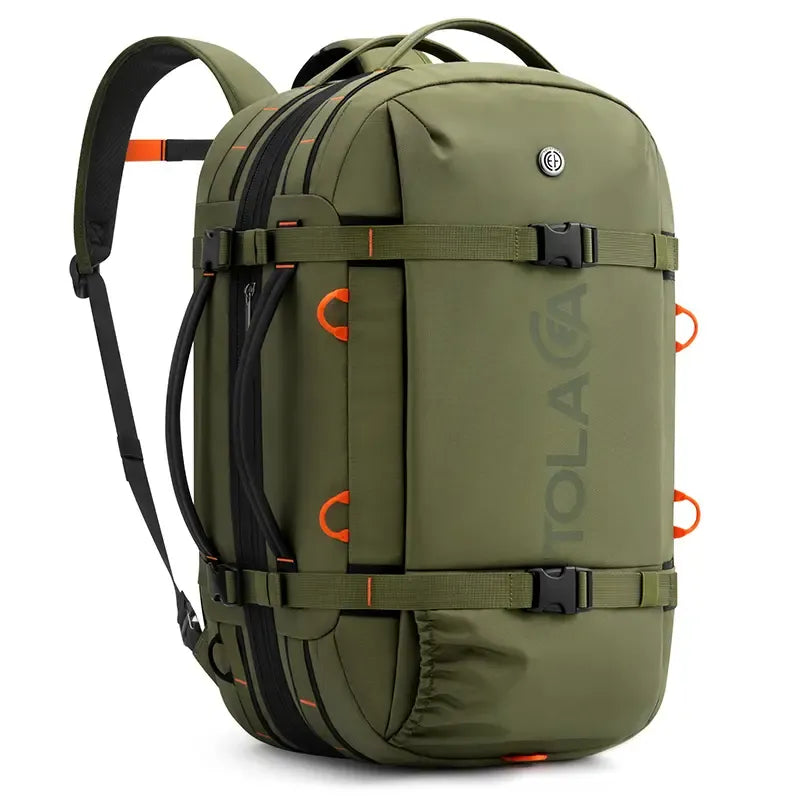 Expandable Travel Backpack 40L-50L – Laptop, Wet-Dry Compartment, Carry-On